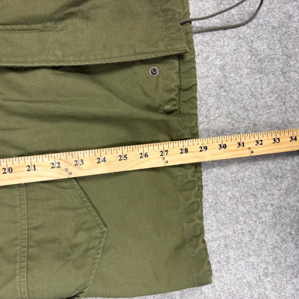 Vintage M-65 Field Jacket Mens Medium Short Olive Drab Green Military Coat M65